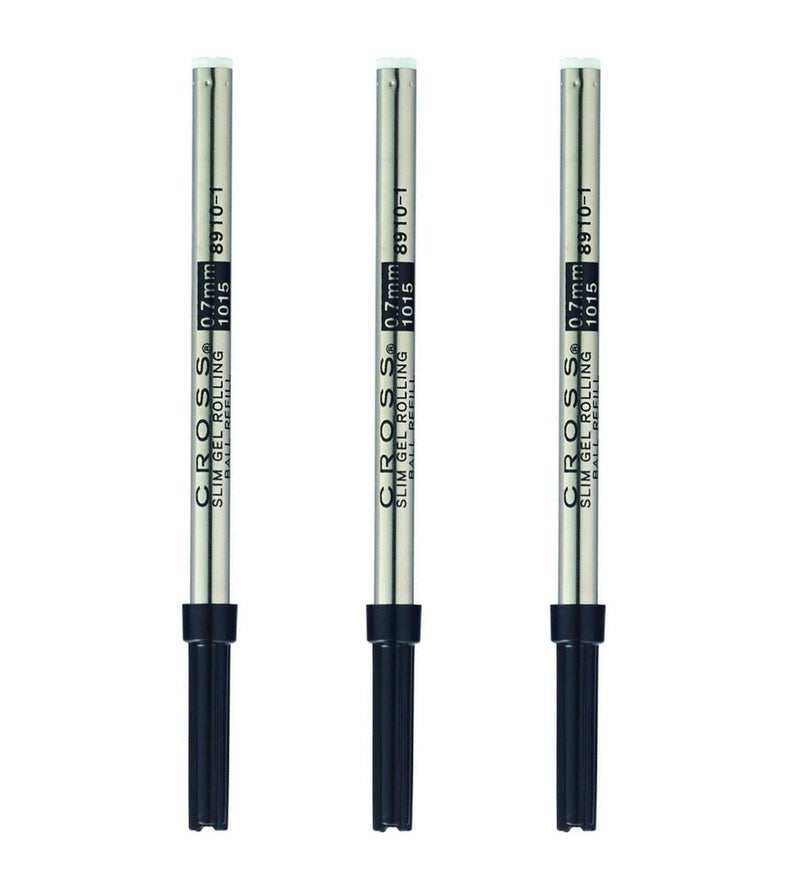 Cross Gel Rollerball Pen Refill (Black/Slim, 3-Pack) Bundle (3 Items) - Image 1